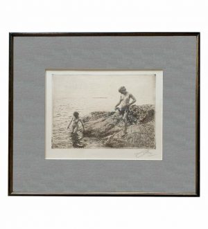 1913 Nudes Etching Signed by Anders Zorn