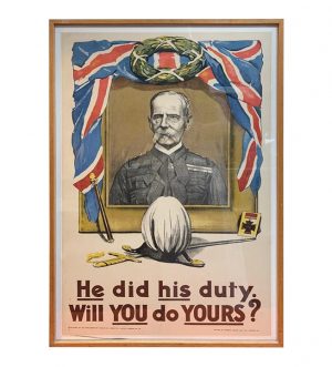 Original Patriotic World War I Great War Recruitment Poster