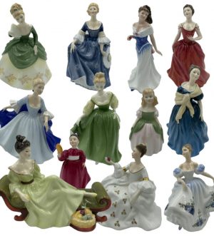 Lot of Twelve (12) Royal Doulton Figurines 1960-1990's