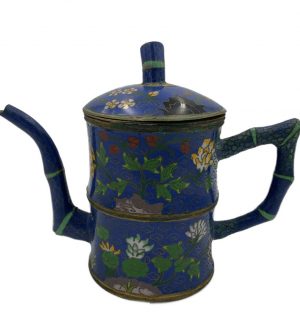 Late 19th - Early 20th Century Chinese Cloisonné Enamel Teapot