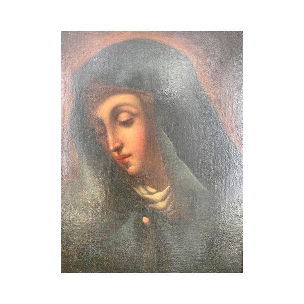 19th Century Madonna Del Dito Oil Painting - Image 2