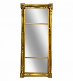 Antique 19th Century Gilded Wooden Wall Mirror