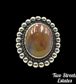 925 Sterling Silver Tigers Eye Ring