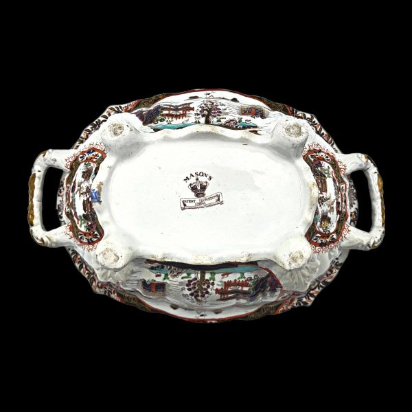Vintage 19th Century Masons Ironstone ''Oval Serving Bowl'' - Image 8