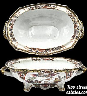 Vintage 19th Century Masons Ironstone ''Oval Serving Bowl''