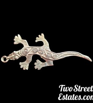 Sterling Silver Lizard Pendant