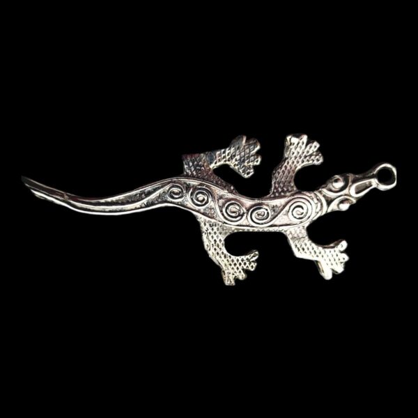 Sterling Silver Lizard Pendant - Image 2