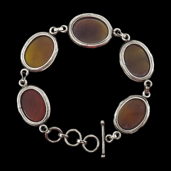Sterling Silver Amber Bracelet - Image 2