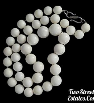 Vintage Art Deco Italian Angel Skin Coral Bead Necklace