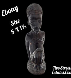 Vintage African Ebony Wood Hand Sculpture