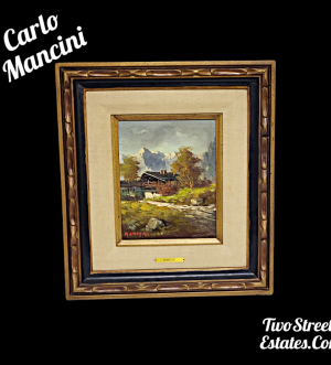 Vintage Carlo Mancini Painting (OIL ON BOARD)