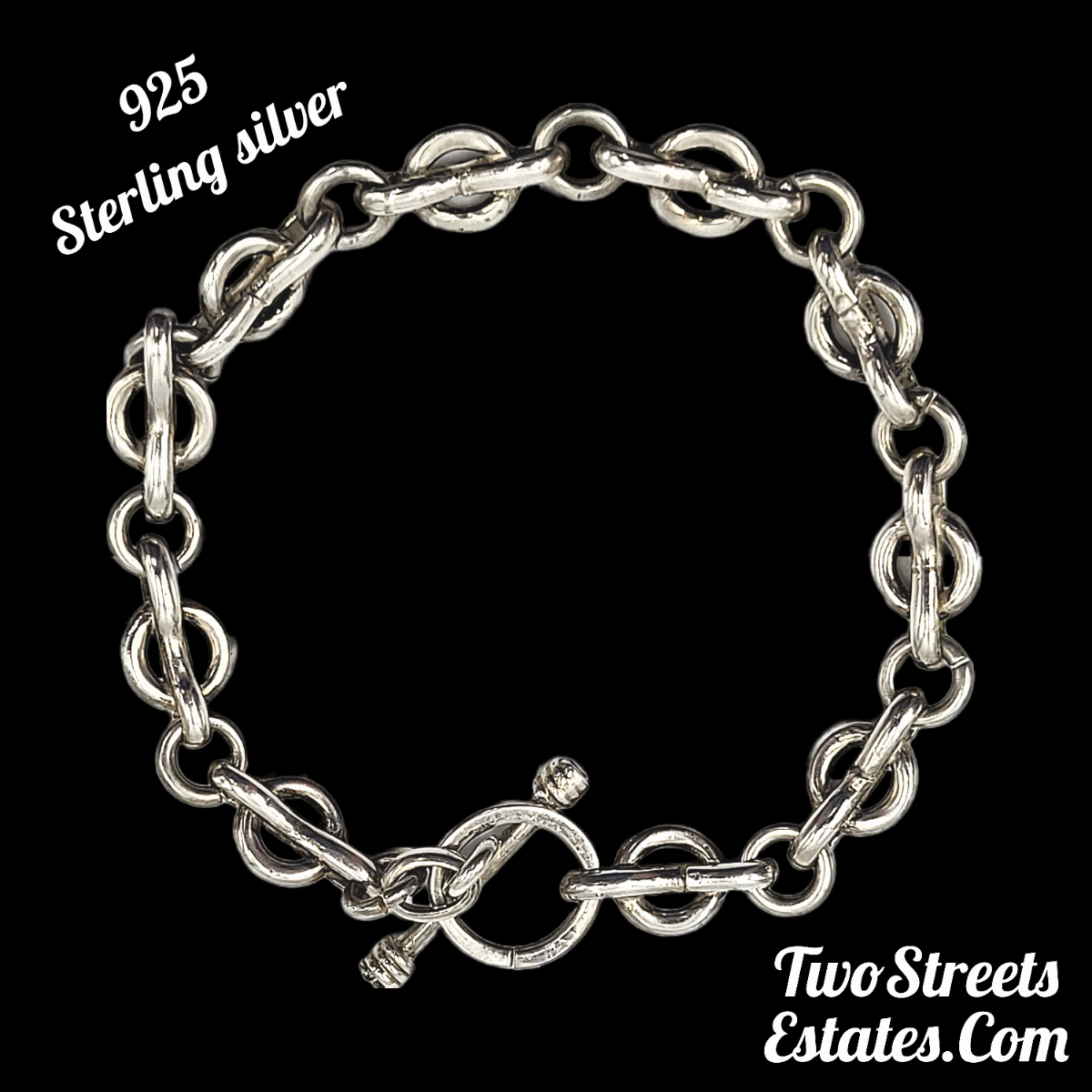 925 Sterling Silver Chain Link Bracelet