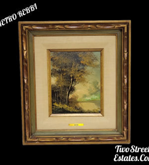 Vintage Pietro Rebbi Italian Painting (OIL ON BOARD)