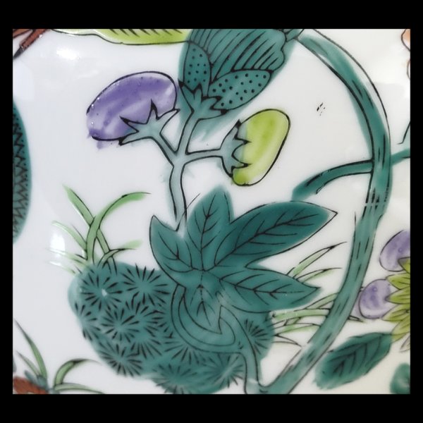 Antique Hand Painted Japanese Lamp Made From Vase - Image 10