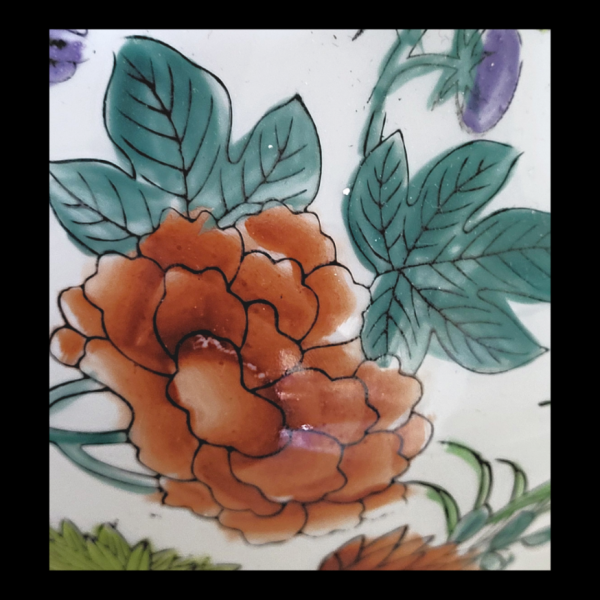 Antique Hand Painted Japanese Lamp Made From Vase - Image 11