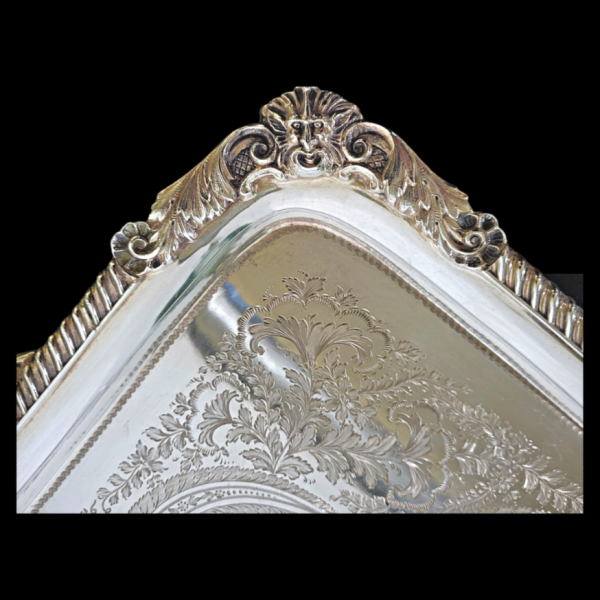 Vintage 20Th Century English Silver Plated Tray (Stamped A H.T) - Image 3