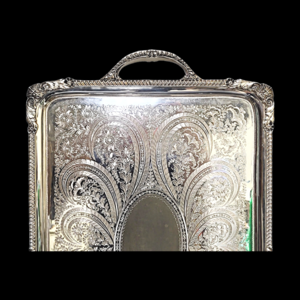 Vintage 20Th Century English Silver Plated Tray (Stamped A H.T) - Image 4
