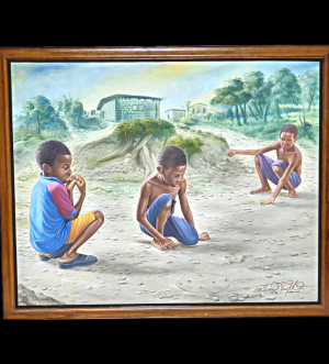 Roberson Joseph - Title-Children Playing Marble
