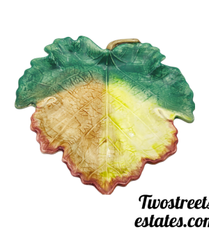Fitz And Floyd Ironstone Leaf Plate