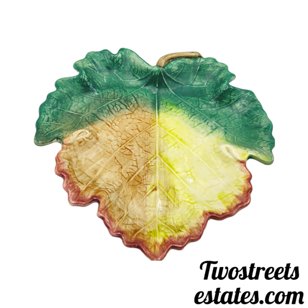 Fitz And Floyd Ironstone Leaf Plate