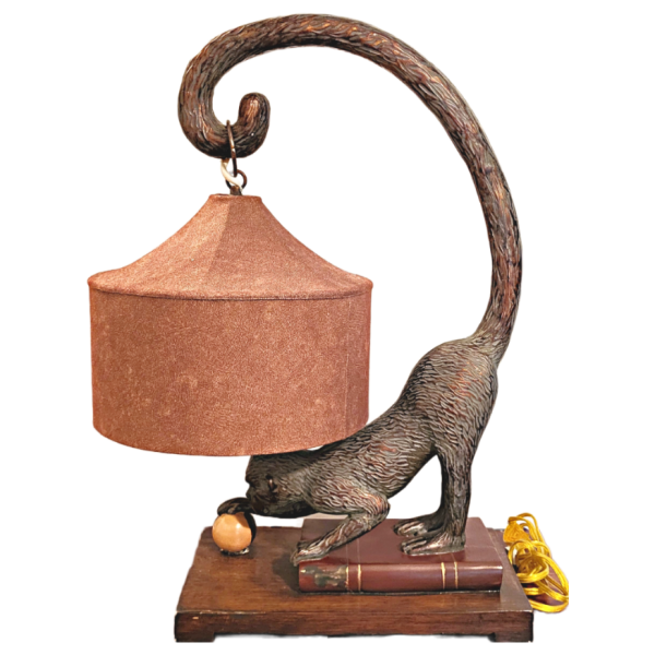 20th Century Solid Wood Spider monkey standing Lamps (Set-Of-Two) - Image 3