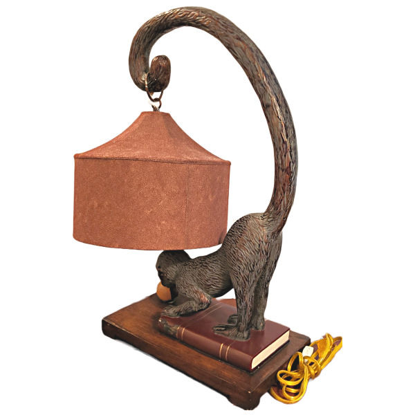 20th Century Solid Wood Spider monkey standing Lamps (Set-Of-Two) - Image 4
