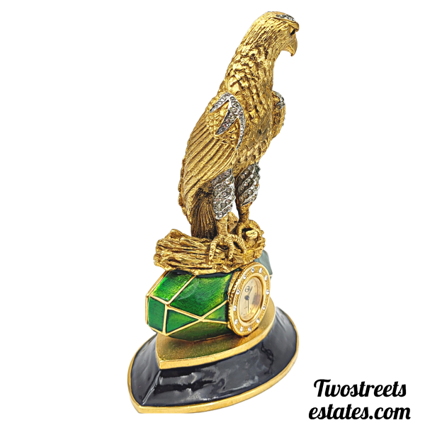 Vintage Eagle Quartz Desk Clock - Image 2