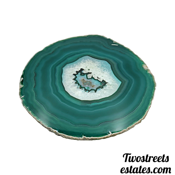 Teal Agate Slice