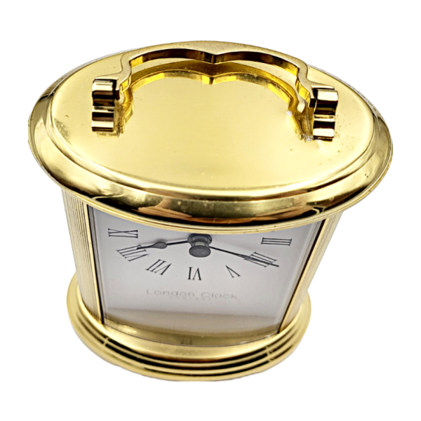 Vintage London Clock Company Quartz Mantle Carriage Clock - Image 6