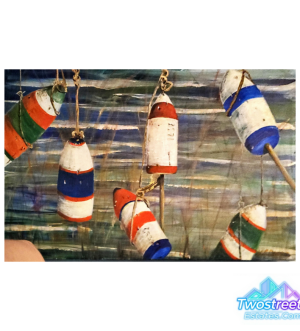Nautical Painting of Lobster trap Buoys